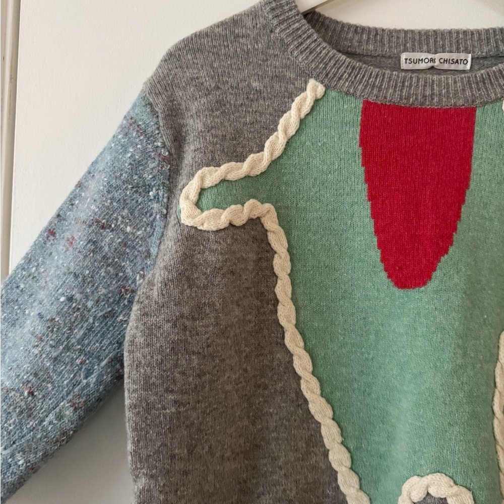 Rare Tsumori Chisato Wool + Silk Crewneck - Picture 3 of 6